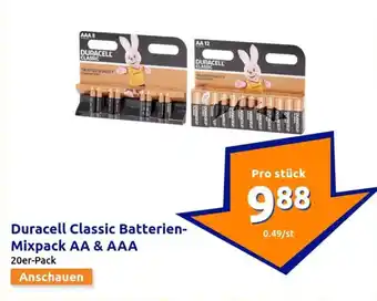 Action Duracell Classic Batterien Angebot