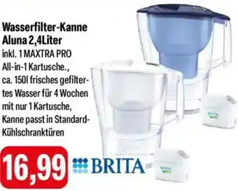 Feneberg BRITA Wasserfilter-Kanne Aluna 2,4Liter Angebot