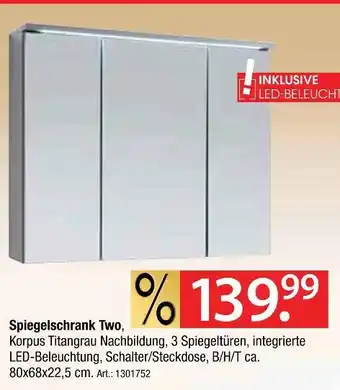 Zurbrüggen Spiegelschrank two Angebot