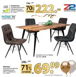 Zurbrüggen Hom'in oder z2 esstisch daila oder stuhl karol Angebot