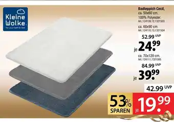 Zurbrüggen Kleine wolke badteppich cecil Angebot