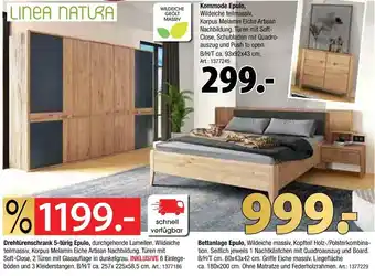 Zurbrüggen Linea natura kommode epulo, drehtürenschrank 5-türig epulo oder bettanlage epulo Angebot