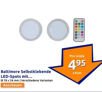 Action Baltimore selbstklebende led-spots mit Angebot