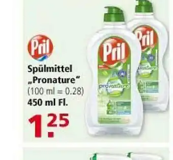 Multi Markt Pril Spülmittel ,,Pronature" Angebot