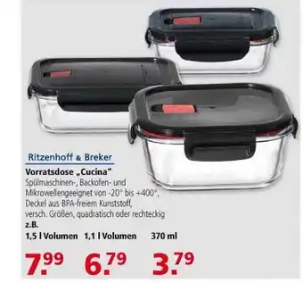 Multi Markt Ritzenhoff & Breker Vorratsdose ,,Cucina" Angebot