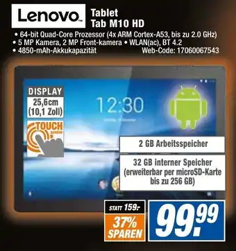 HEM Expert Lenovo Tablet Tab M10 HD Angebot