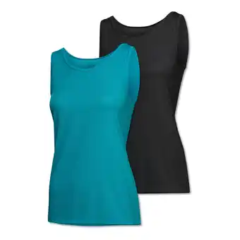 Netto Marken-Discount Schiesser Damen Tanktop Tops 2er Pack Angebot