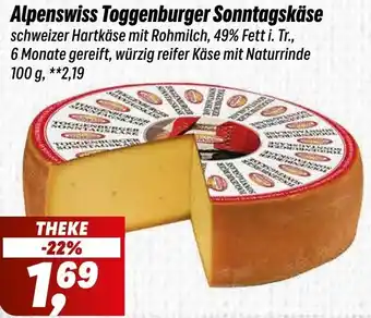 Simmel Alpenswiss Toggenburger Sonntagskäse Angebot