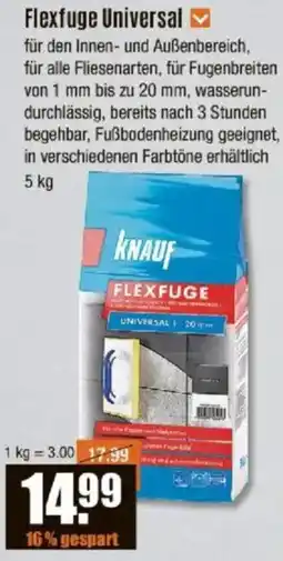 V Baumarkt KNAUF Flexfuge Universal Angebot