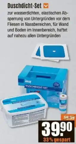 V Baumarkt KNAUF Duschdicht-Set Angebot