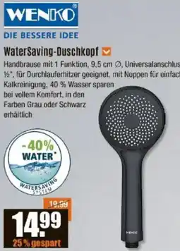 V Baumarkt WENKO WaterSaving-Duschkopf Angebot