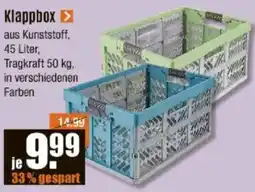 V Baumarkt Klappbox Angebot