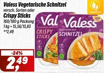 Simmel Valess Vegetarische Schnitzel oder Crispy Sticks Angebot