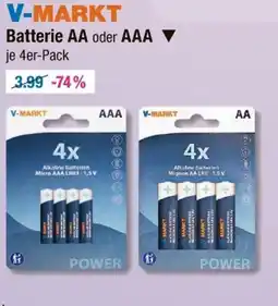 V Markt Batterie aa oder aaa Angebot