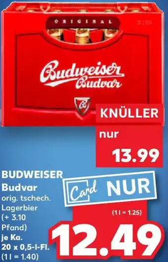 Kaufland BUDWEISER Budvar Angebot