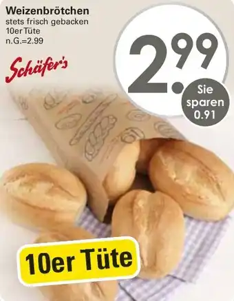 WEZ Schäfer's Weizenbrötchen Angebot