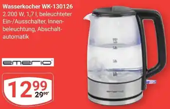 Globus Emerio Wasserkocher WK-130126 Angebot