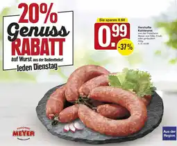 WEZ MEYER Herzhafte Kohlwurst Angebot