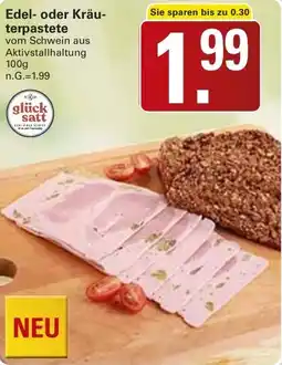 WEZ glück satt Edel- oder Kräuterpastete Angebot