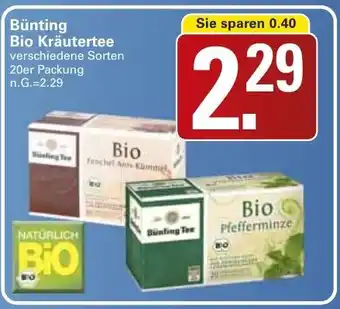 WEZ Bünting Bio Kräutertee Angebot