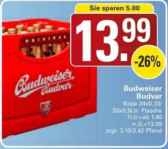 WEZ Budweiser Budvar Angebot