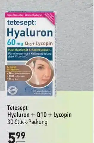 CITTI Markt Tetesept Hyaluron + Q10 +lycopin Angebot