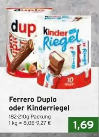 CAP Markt Ferrero Duplo oder Kinderriegel Angebot