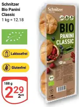 Globus Schnitzer Bio Panini Classic Angebot