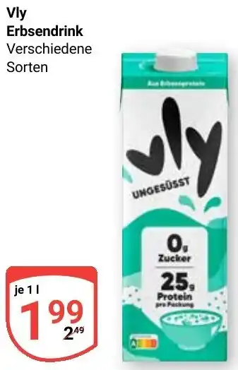 Globus Vly Erbsendrink Angebot