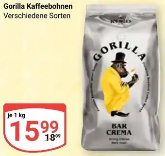 Globus Gorilla Kaffeebohnen Angebot