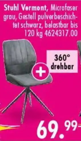 Möbel Boss Stuhl Vermont Angebot