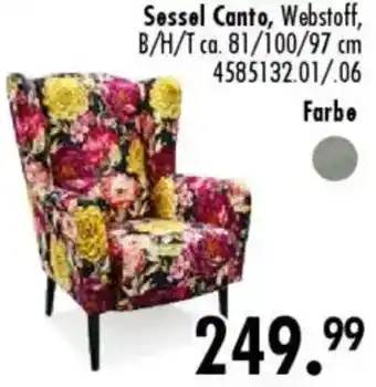 Möbel Boss Sessel Canto Angebot