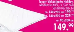 Möbel Boss Topper Viskoschaum Holiday Angebot