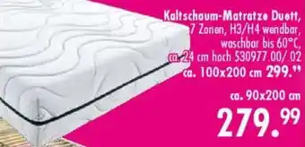 Möbel Boss Kaltschaum-Matratze Duett Angebot