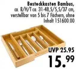 Möbel Boss Besteckkasten Bambus Angebot