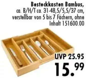 Möbel Boss Besteckkasten Bambus Angebot