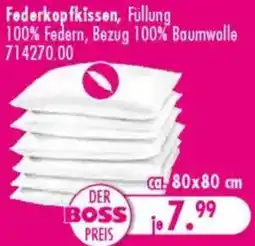 Möbel Boss Federkopfkissen Angebot