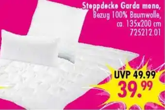 Möbel Boss Steppdecke Garda mono Angebot