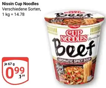 Globus Nissin Cup Noodles Angebot