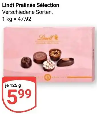 Globus Lindt Pralinés Sélection Angebot