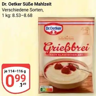 Globus Dr. Oetker Süße Mahlzeit Angebot