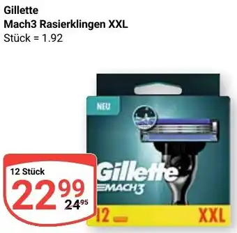 Globus Gillette Mach3 Rasierklingen XXL Angebot