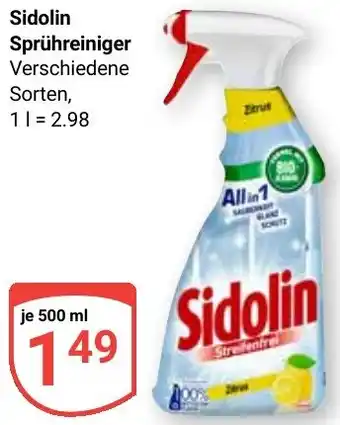 Globus Sidolin Sprühreiniger Angebot