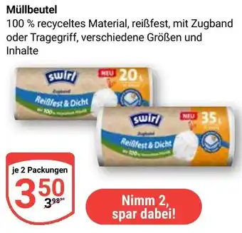 Globus Swirl Müllbeutel Angebot