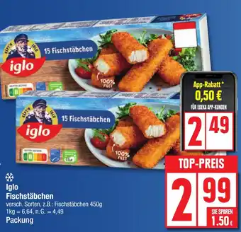 Edeka iglo Fischstäbchen Angebot