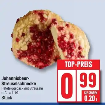 Edeka Johannisbeer- Streuselschnecke Angebot