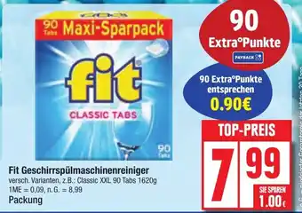 Edeka Fit Geschirrspülmaschinenreiniger Angebot