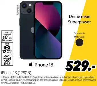 MEDIMAX Apple iPhone 13 (128GB) Angebot