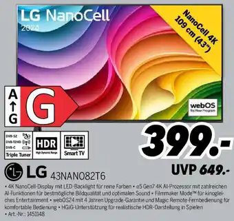 MEDIMAX LG 43NAN082T6 Angebot