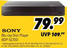 MEDIMAX SONY Blu-ray Disc Player BDP-S1700 Angebot